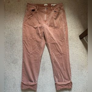 J. Jill High-Rise Pink Denim Pants